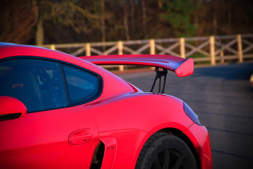 Renntechnik Motorsport Cayman GT4 Extended Wing Risers image 4